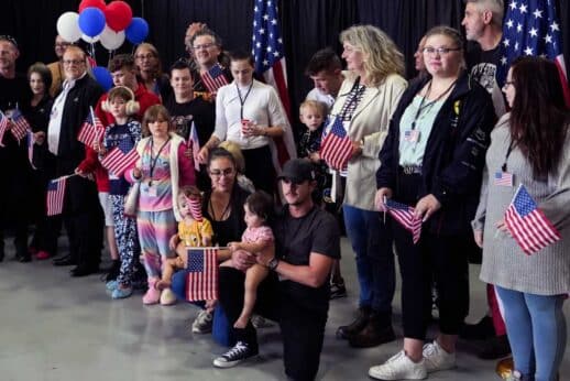 Afrikanerrefugee518x346 | MR Online Afrikaner refugees from South Africa are officially welcomed to the United States by Trump administration officials at Dulles Airport in Washington on May 12