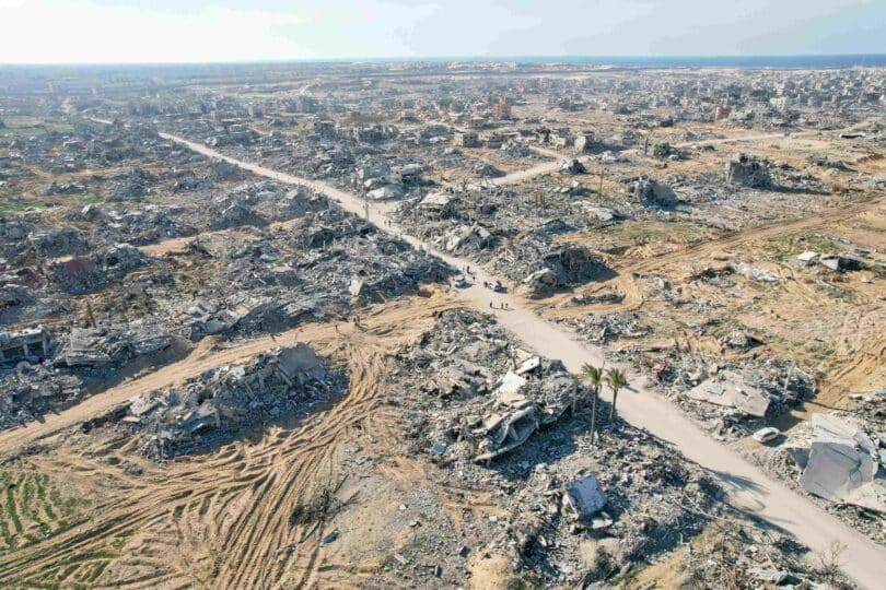 | An aerial view showing destruction in Rafah Gaza January 2025 | MR Online
