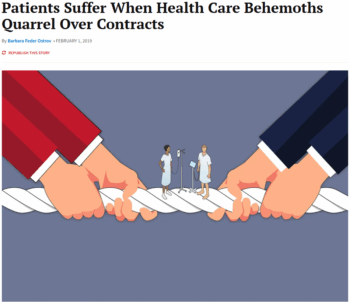 KFFBehemoths350x302 | MR Online KFF Health News 2119 accurately characterized the antagonists in the rate disputes as behemoths