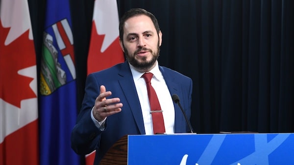 MR Online | Alberta Education Minister Demetrios Nicolaides at a recent news conference Credit Government of Alberta | MR Online