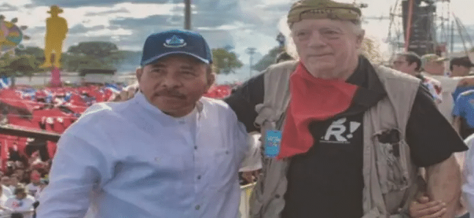 Screenshot 20250510 at 44653 AM | MR Online S Brian Willson and Nicaraguan President Daniel Ortega Source articulo66com