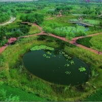 Tianjin Qiaoyuan Park in Tianjin, one of the earliest sponge city projects in China. Credit: Wikimedia Commons