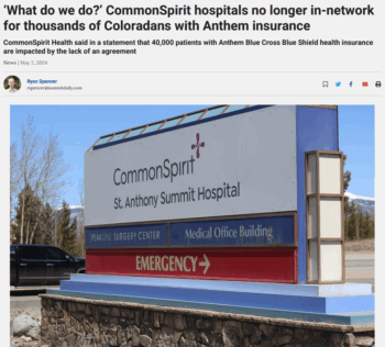 SummitDailyWhatDoWeDo350x316 | MR Online The Summit Colo Daily 5224 amplified the anxiety health consumers felt in the face of providers and insurers threats