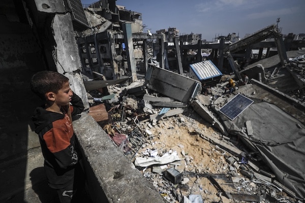  | A view of the destruction after the Israeli military targeted a United Nations Relief and Works Agency for Palestine Refugees in the Near East UNWRA building in Jabaliya refugee camp in the Gaza Strip May 10 2025 Photo by Mahmoud IssaAnadolu via Getty Images | MR Online