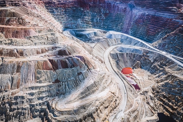  | Aerial view of Santa Rita strip copper mine near Silver City NM | MR Online