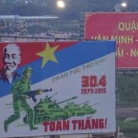  | A large road sign in Ho Chi Minh City Vietnam commemorating the 30 April 1975 Photo Wikimedia Commons | MR Online