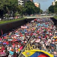 Closing of the electoral campaign march, May, 22, 2025 in Caracas-Venezuela.