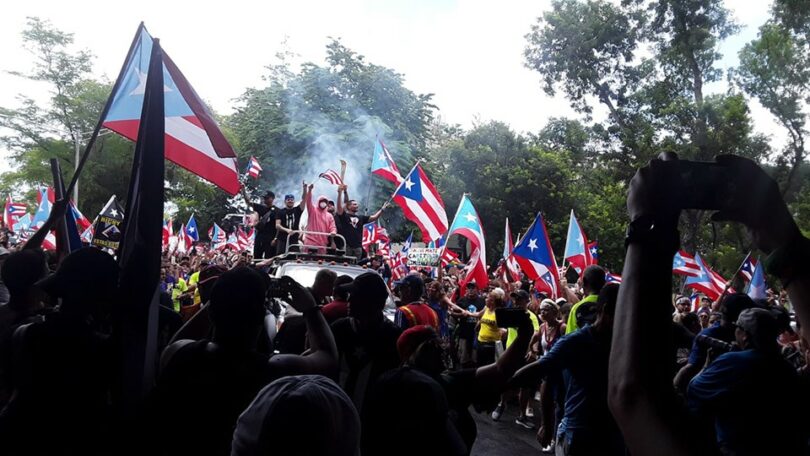  | Protesters in San Juan celebrate the resignation of Governor Ricardo Rosselló July 25 2019 | MR Online