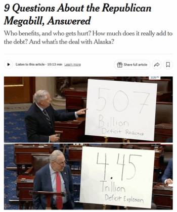 What happens if we spend more than the military budget of Russia on deportation was not a question the New York Times 7325 thought needed answering