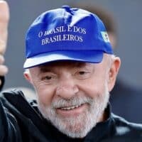 Brazilian President Lula da Silva wearing hat "Brazil is for the Brazilians". Photo: Lula / X