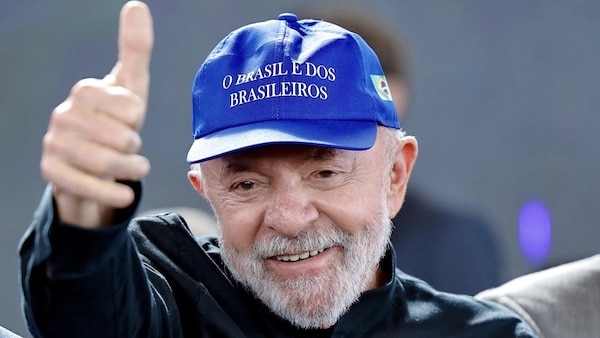 MR Online | Brazilian President Lula da Silva wearing hat Brazil is for the Brazilians Photo Lula  X | MR Online