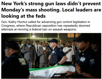 When people talked seriously about preventing future mass shootingsas opposed to scoring political pointsthey called for stronger federal gun laws not more cops City  State 72925