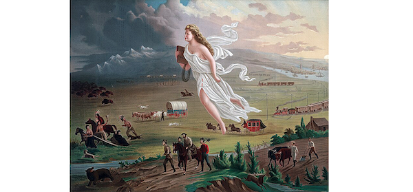  | John Gasts 1872 painting American Progress depicting Manifest Destiny | MR Online