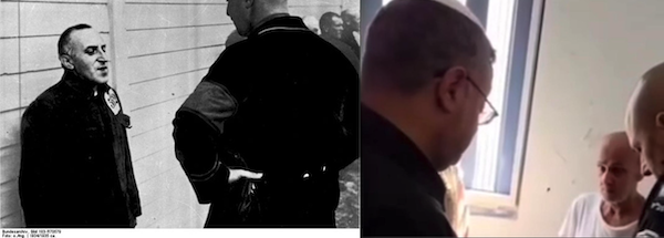 MR Online   Part 4 | LCarl von Ossietzky in concentration camp and Nazi guard circa 1934 RMarwan Barghouti in Israeli prison and Ben Gvir August 2025 | MR Online