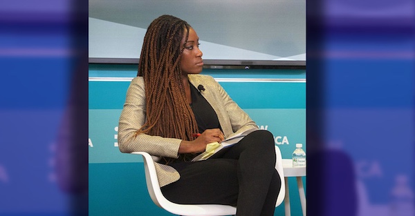 MR Online | Karen Attiah Global Opinions Editor the Washington Post Alexis Okeowo Staff writer The New Yorker New America National Fellow Class of 2016  2017 Author A Moonless Starless Sky Ordinary Women and Men Fighting Extremism in Africa 2012 IRP Fellow reporting from Nigeria Wikimedia Commons  Photo by New America | MR Online