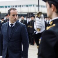 Sébastien Lecornu at a military ceremony the Polytechnic school / Flickr / CC BY-SA 2.0