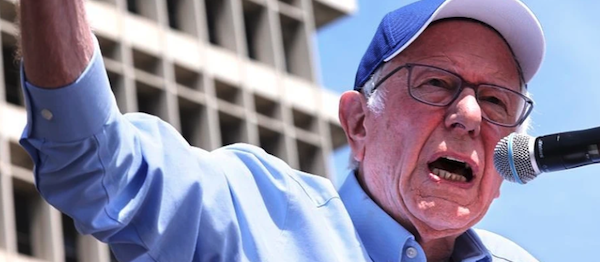 MR Online | US Sen Bernie Sanders I Vt speaks to a crowd of 36000 at a Fighting Oligarchy rally at Gloria Molina Grand Park in downtown Los Angeles on April 12 2025 Photo by Genaro MolinaLos Angeles Times via Getty Images | MR Online