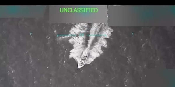 MR Online | A still image from a video shared by President Donald Trump on Truth Social on September 2 2025 depicting a US military strike against a boat in the Caribbean Image courtesy realDonaldTrumpTruth Social | MR Online