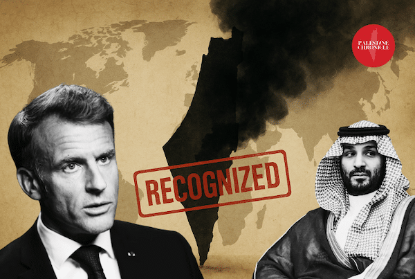 Saudi Arabia and France spearhead a UN initiative on Palestinian statehood. (Design: Palestine Chronicle)