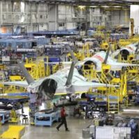 Lockheed Martin assembly plant in Fort Worth, Texas.