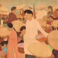 Nguyễn Phan Chánh (Vietnam), Market Scene, 1937.