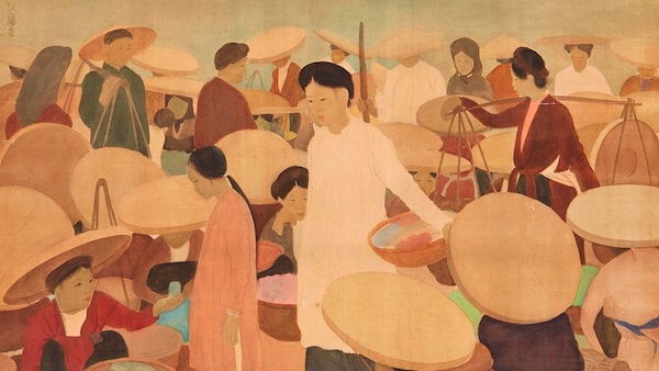 Nguyễn Phan Chánh (Vietnam), Market Scene, 1937.
