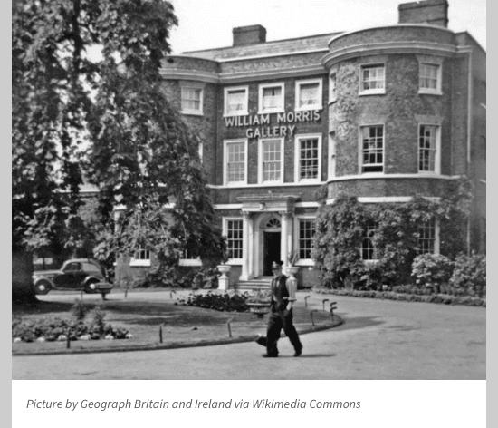 Figure 1: A picture of Water House after it had become the William Morris Gallery.