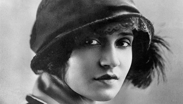 Tina Modotti [publicity still as "Rosa Carilla" in "Riding with Death", 1921, photographer unknown]