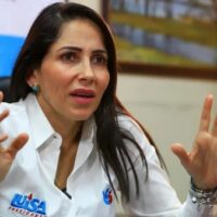 Luisa Gonzalez, former presidential candidate of Ecuador for the Citizen Revolution (RC) party. Photo: EFE.