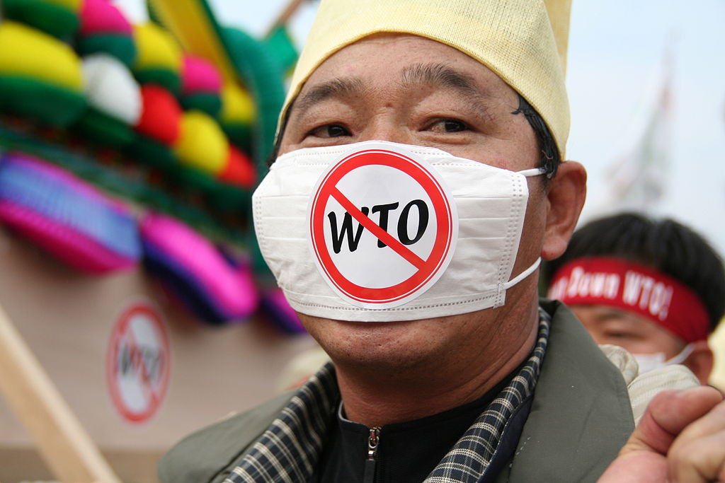 Protest against WTO in Hong Kong in 2005. Photo: Fuzheado