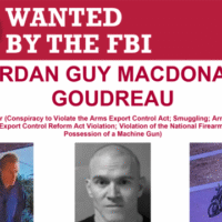 An FBI wanted bulletin issued this November for Jordan Goudreau, the former US Green Beret who led Operation Gideon