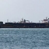 An oil tanker near the Venezuelan port of La Salina, Feb. 25, 2025.