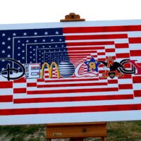 Cool painting by an artist named "O". Venice Beach. May 2006.