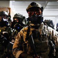 What federal troops inflict on the streets of US cities is a reminder of what the American Empire has wrought around the globe. (Spencer Platt/Getty Images)