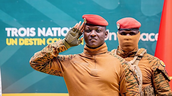 MR Online   President of Faso Captain Ibrahim TRAORÉ praised the mobilization of the Sahelian people in the face of external threats the opening ceremony of the 2nd session of the College of Heads of State of the Confederate at the Centre international Bamako Conference CICB Photo Mali PresidencyFB   MR Online