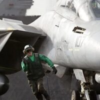A U.S. military jet. X/ @AttiasDominique