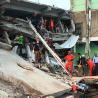 A side view of the collapsed Rana Plaza building, which collapsed due to structural failure in 2013 [Pic: Sharat Chowdhury/Creative Commons]