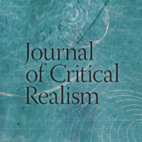 Cover of the Journal of Critical Realism, with the journal title in black text against a turquoise background.