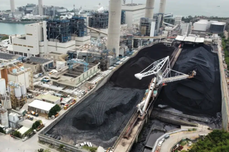 Coal at Lamma Island’s power station. Photo: Tom Grundy/hongkongfp.com.