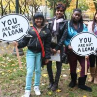 Student loan protest