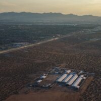 Camp East Montana at Fort Bliss in El Paso, Texas on Sept. 7, 2025. (Photo by Paul Ratje for The Texas Tribune)