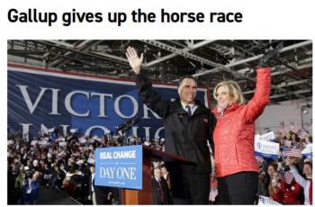 “We believe to put our time and money and brainpower into understanding the issues and priorities is where we can most have an impact,” Gallup editor-in-chief Frank Newport told Politico (10/7/15) in 2015.