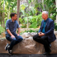Interview with Cuban President Miguel Díaz-Canel Bermúdez conducted by Spanish academic, politician, and journalist Pablo Iglesias. Photo: Courtesy of Cubadebate