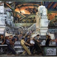 North Wall of the Detroit Industry Murals by Diego Rivera