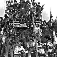 Victorious Cuban forces at Playa Giron, April 19, 1961