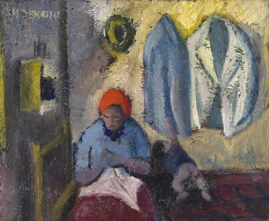 Gerard Sekoto (South Africa), Mother and Baby, 1943—1945.