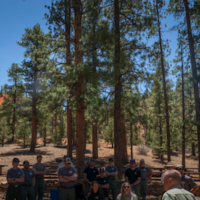 In May 2025, Forest Service Chief Tom Schultz visited with Dixie National Forest staff to discuss the local timber industry, recreation and cooperation with national parks. The Trump administration plans to move the Forest Service headquarters to Salt Lake City, Utah. Preston Keres/Forest Service