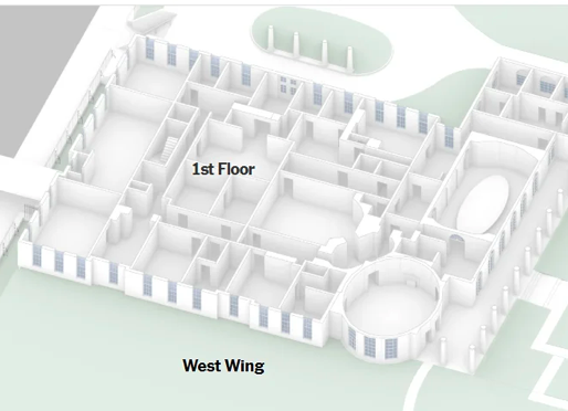 For the occupants of each office on the 1st and 2nd floors as of a year ago, read this New Yorrk Times report: https://www.nytimes.com/interactive/2025/04/21/us/politics/white-house-west-wing-offices-trump.html