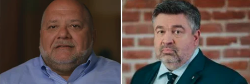 Two of the White House advisors who have lost control of their bodily functions, left, pollster Tony Fabrizio; right, Counsel David Warrington