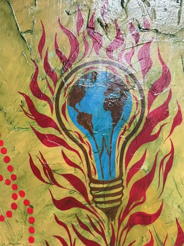 Detail from The Jevons Paradox from Gaia, Sixth Extinction Series by Gordon Lidl